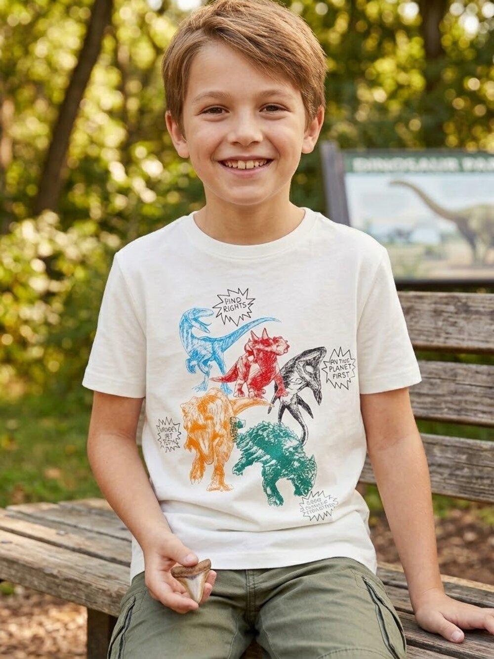 NEW Gymboree Jurassic World Dino Dinosaur Rights T Rex Tyrannosaurus L 10/12 NWT
